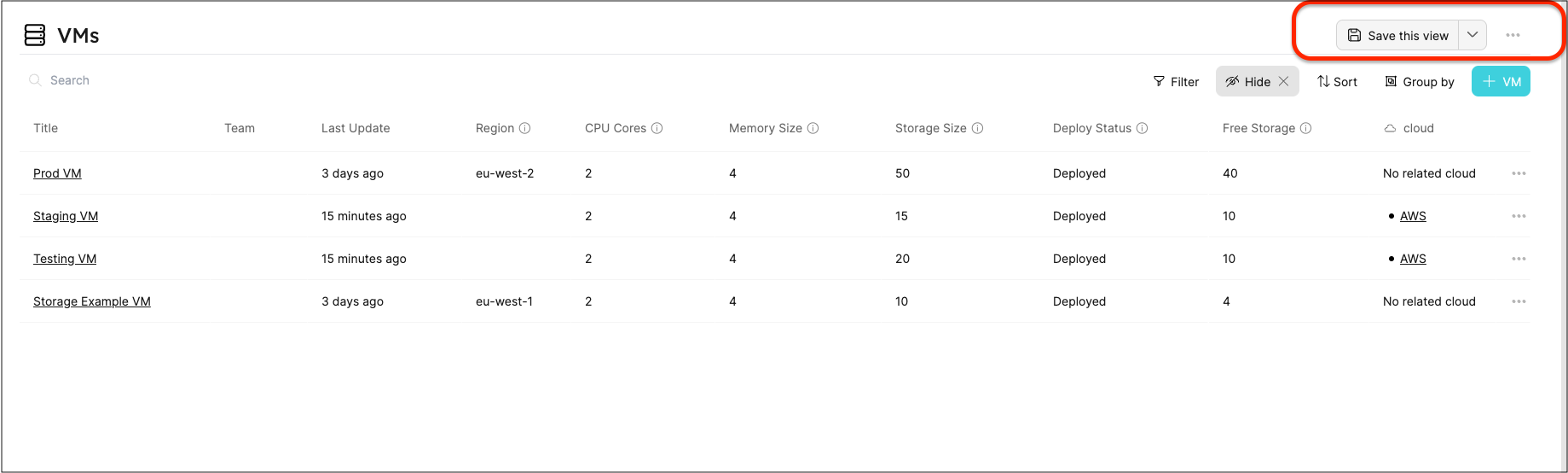 Page operations marked